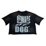 BEWARE OF DOG x SHAD MOSS "Cropped Tee"